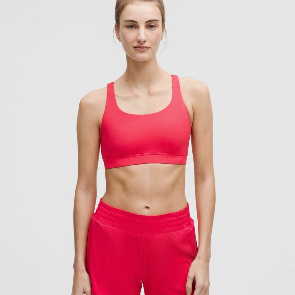 Lululemon Energy Bra in the color Red Glow  MSRP: $52